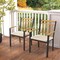 Costway Patio Dining Chairs Set of 2/4 Metal Outdoor Chairs with Removable Padded Cushions